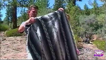 Blonde MILF is having a great fucking time in the outdoors