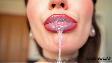 Drool dripping from my tongue 8