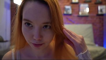 Emily Murr Redhead Babe Strips & Finger Fucks Pussy in Selfie