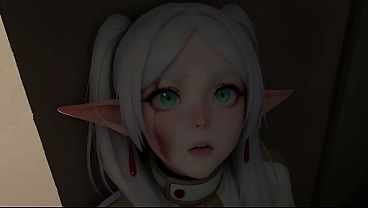 Frieren masters the magic of sucking a cock [AI Generated]