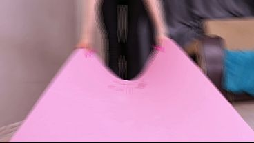 I get a lot of cum in my pussy – After stretching, I suck and ride a dildo!