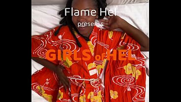 I help her cum – magic wand and butt plug play