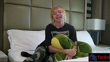 Lusty Alexa Crush Grinds Her Pussy Against Soft Plushy Toy