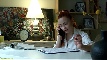 oiled redhead teen tight slippery anus stretched