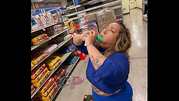 Peachie Garcia Sucks Toy At Pet Smart in Las Vegas