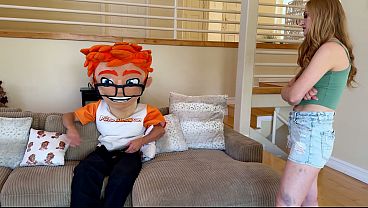 Petite Blonde McKenzie Mae Gave Me Sloppy Blowjob on My Monster Corn Cob!