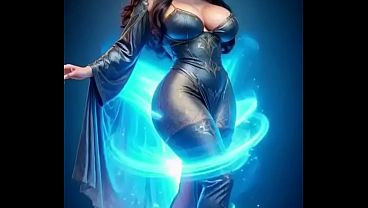 Wizard woman transform to demon queen (Ai animation)
