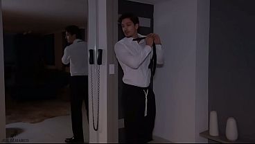 after a day of work I come home to fuck my Colombian friend