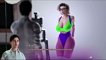 APOCALUST brincando de filmagem com minha milf vestida de fato de treino bem apertado e gostosa