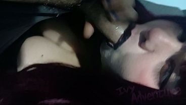 Big Titted chubby hotwife sucking your cuckold husband