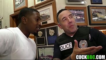 Cop Watching Wife Gangbanged By Car Mechanics