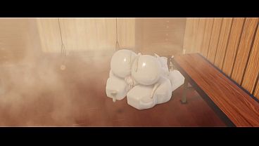 Fucked this cute white bitch in the sauna | Roblox Condo