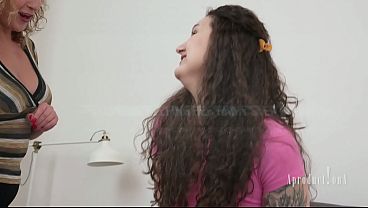 Horny Stepmom helping her Hairy Step daughter