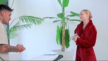 Massage Session with a Heavily Tattooed Girl Ends with Her Being Subdued by the Massage Therapist – Hailey Hope