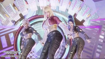 [MMD] KARD – GUNSHOT – Ahri, Kaisa & Evelynn Sexy Kpop Dance League of Legends Hentai Uncensored 4K 60FPS