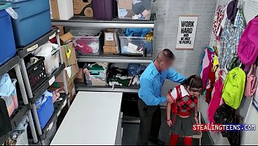 Cute Vibrator Thief Gets Gangbanged By Guards