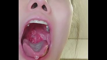 hardcore:Tongue • Gag Reflex • Saliva • Throat Training • Uvula