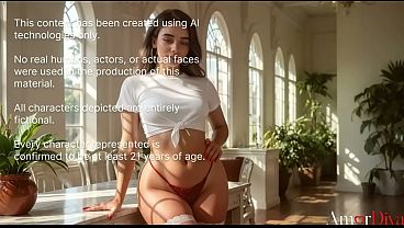 I made this horny Colombian girl rub her dripping slit against my stomach before roughly fucking her on the floor [AI]