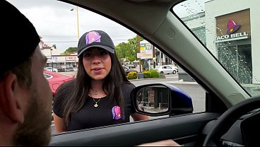 I Pick up Big Booty Slut Taco Bell Worker and Fuck Her in my Car! Melztube, Steve Rickz