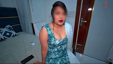 Indian desi Stepmom takes help for bath, stepson watches her stepmom naked, It turns into hard rough fuck with full HINDI Audio.