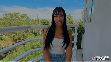 Latina Newbie Jai: Woods to Couch Pounding