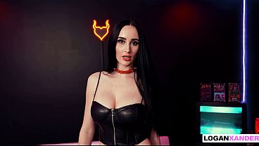Mouth, Pussy, and Feet Fucking with Goth Queen Violet Voss and Logan Xander