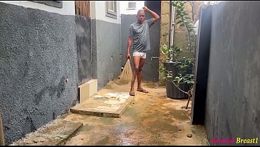 Naughty neighbors satisfying each other to relieve Nigeria stress