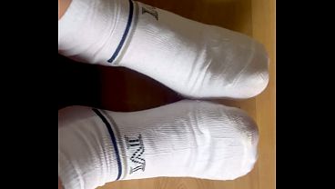 Pezinho suado depois da academia fetiche por pés