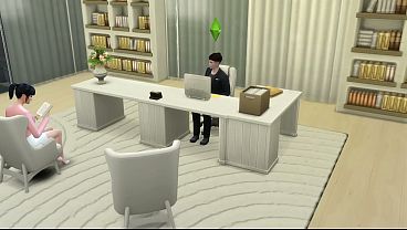 Secretária Mia tem caso com chefe na empresa part 1