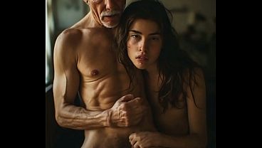 Very small petite 18 year old seduced by old Grandpa & Fucked like a slut ( male voice over ) AI generated