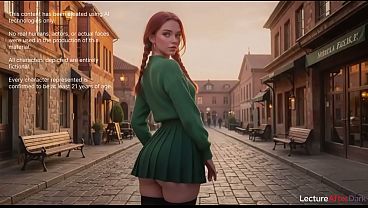 A redheaded rebel picked me up right in the college hallway, so I had to fuck her right there [AI]