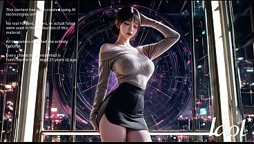 Asian Korean Slut Fucked Hard by Ancient Old Man [AI]