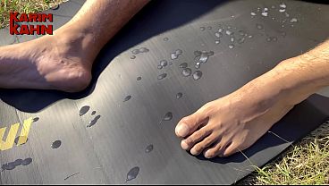 HUGE ARAB ALPHA BROUGHT HIS BIG FEET, BIG COCK AND BALLS FULL TO THE MAX -TRAILER