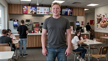 The burger Cashier likes to Fuck Geeky Guys (AI Generated)