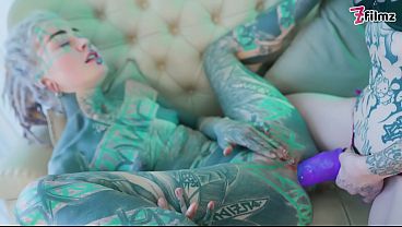 Alt babes with pierced pussies strap on ANAL fuck