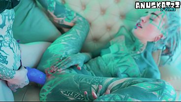 ALT Pornstars have lesbian strapon ANAL fuck