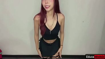 BIKER LEATHER QUEEN ANNIEXNOW PLAYING WITH DILDO