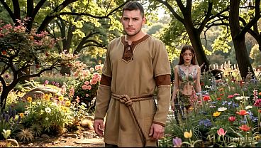 Busty elf gets fucked by a Villager in the Forest (AI Generated)