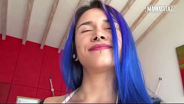 Curvy Tattooed Latina Gets Her Wet Pussy Fucked in Doggy, Close Up