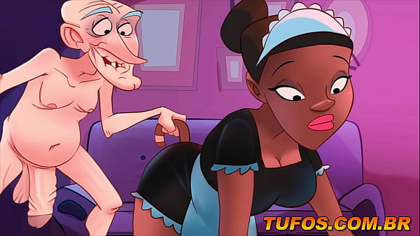 Desenho animado polêmico! Bucetinha apertada não aguentou o pirocão do velho! Hentai português