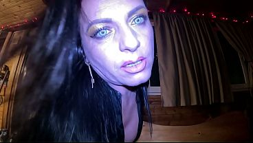 Dominant Vampire JOI in Black Leather. Gooning, Spit Play and Obedience