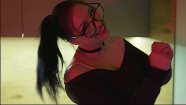 Goth girl getting facefucked hard