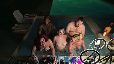 Hardcore Hot Tub Orgy Deliah Grace, Lilith Fox, Nikki Zee & WCA productions