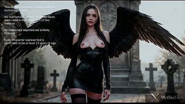 I had sex with a dark angel in the cemetery…Or maybe she was a goth girl? My cock doesn’t care!! [AI]