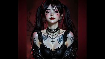 Lily – Slutty Emo Goth [AI – Gen]