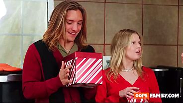 Merry Christmas and Happy Orgy! Enjoy this molten hard-core porn with a secret stepsister and MILF.