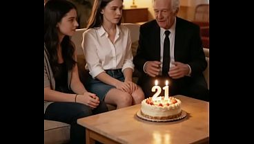 MY GRANDDAUGHTER’S FRIEND. LOVE BETWEEN AN OLD MAN AND A YOUNG WOMAN. AI-GENERATED
