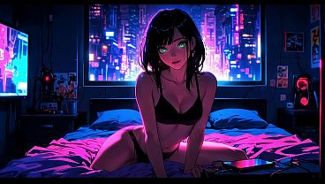 PMV – Neon Cyberpunk Hentai Girl [AI]