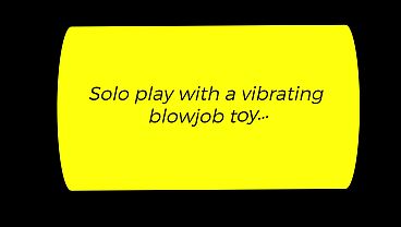 Solo play with a vibrating sex toy