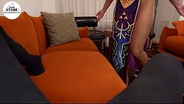 Stunning Black Hottie Annie Verse Takes Big Dick in Zelda Cosplay POV